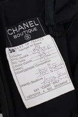 Chanel Empire Asymmetrical Chiffon Camelia Black Tie Dress