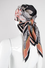 Leonard Neutral Shaded Floral Scarf Nagel