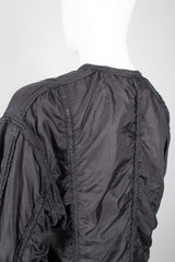 Norma Kamali OMO Rare Signature Black Parachute Jacket Coat