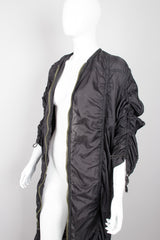 Norma Kamali OMO Rare Iconic Black Parachute Jacket Coat