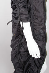 Norma Kamali OMO Rare Signature Black Parachute Jacket Coat