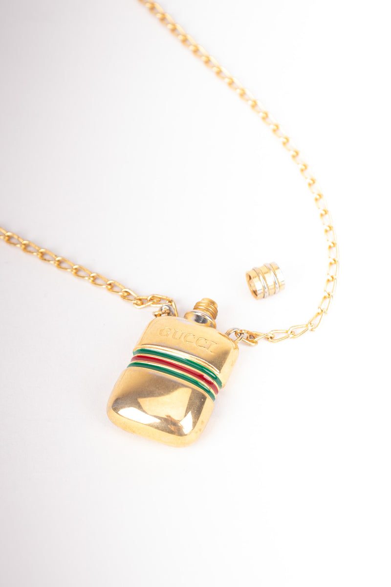 Gucci Vintage 1960s Perfume Bottle Pendant Necklace