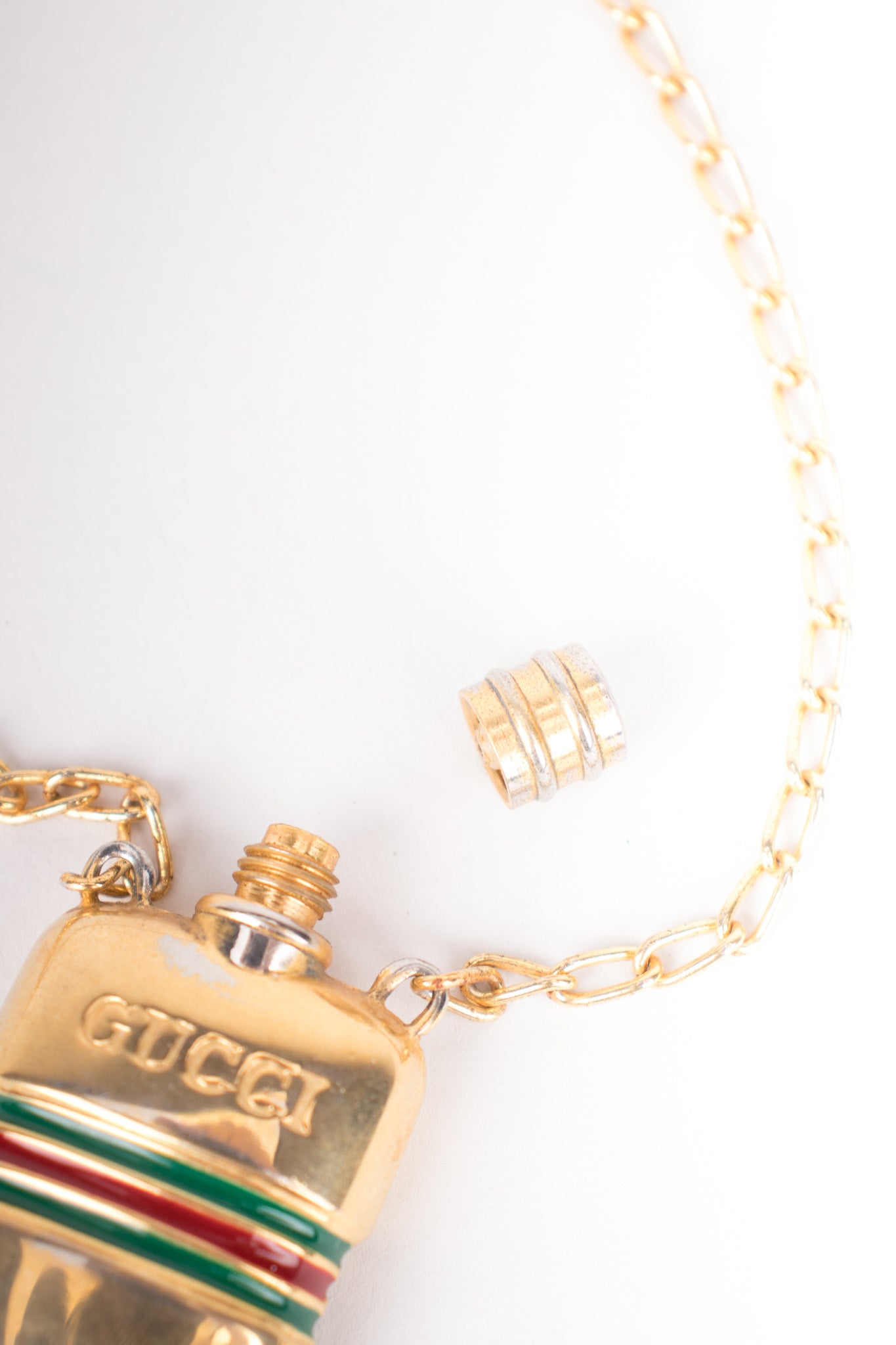 Gucci Vintage 1960s Perfume Bottle Pendant Necklace