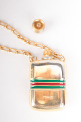 Gucci Vintage 1960s Perfume Bottle Pendant Necklace