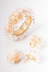 Alexis Lahellec Crystal Stalactite Gold Cuff Bracelet