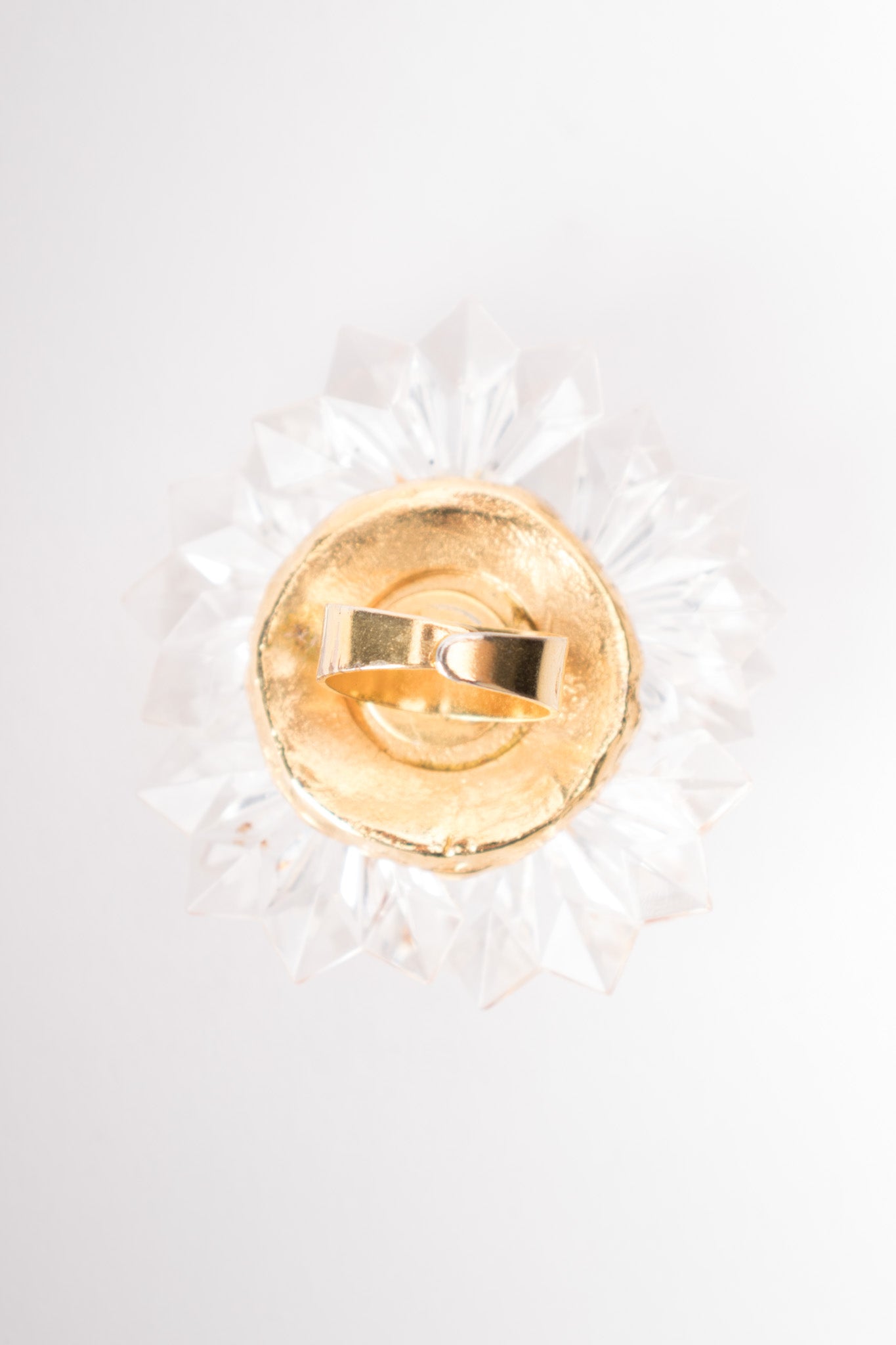 Alexis Lahellec Crystal Stalactite Flower Cocktail Ring