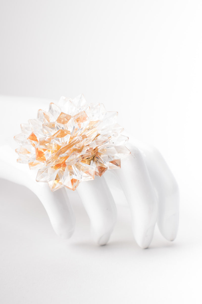 Alexis Lahellec Crystal Stalactite Flower Cocktail Ring