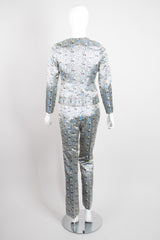 Moroccan Equestrian Tbourida Vintage Satin Brocade Jacket & Pant Set