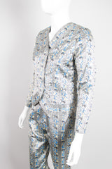 Moroccan Equestrian Tbourida Fantasia Vintage Satin Brocade Jacket & Pant Set