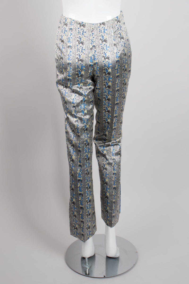 Moroccan Equestrian Tbourida Vintage Satin Brocade Jacket & Pant Set