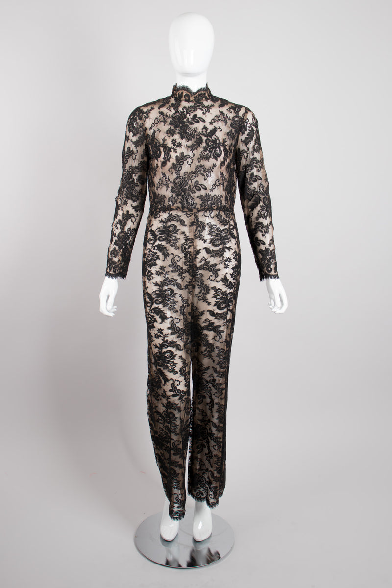 Helen Rose Sheer Lace Jumpsuit Catsuit