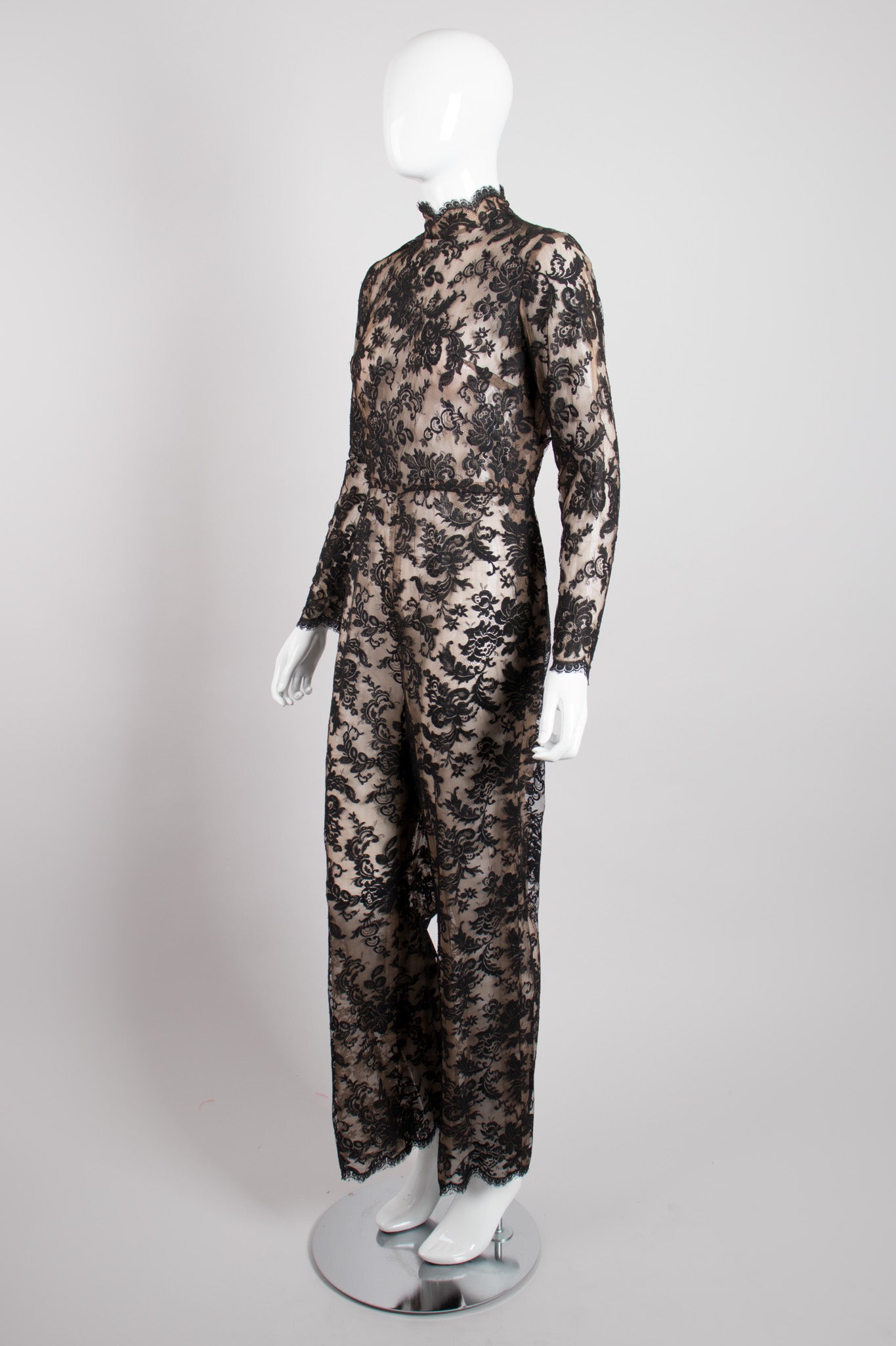 Helen Rose Sheer Lace Jumpsuit Catsuit