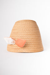 Miss Dior by Christian Dior Straw Peach Basket Hat