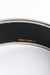 Vintage Hermés Deco Ribbon Wide Enamel Bracelet signed @ Recess LA