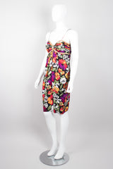 Rickie Freeman for Teri Jon Nites Floral Sweetheart Spaghetti Strap Dress