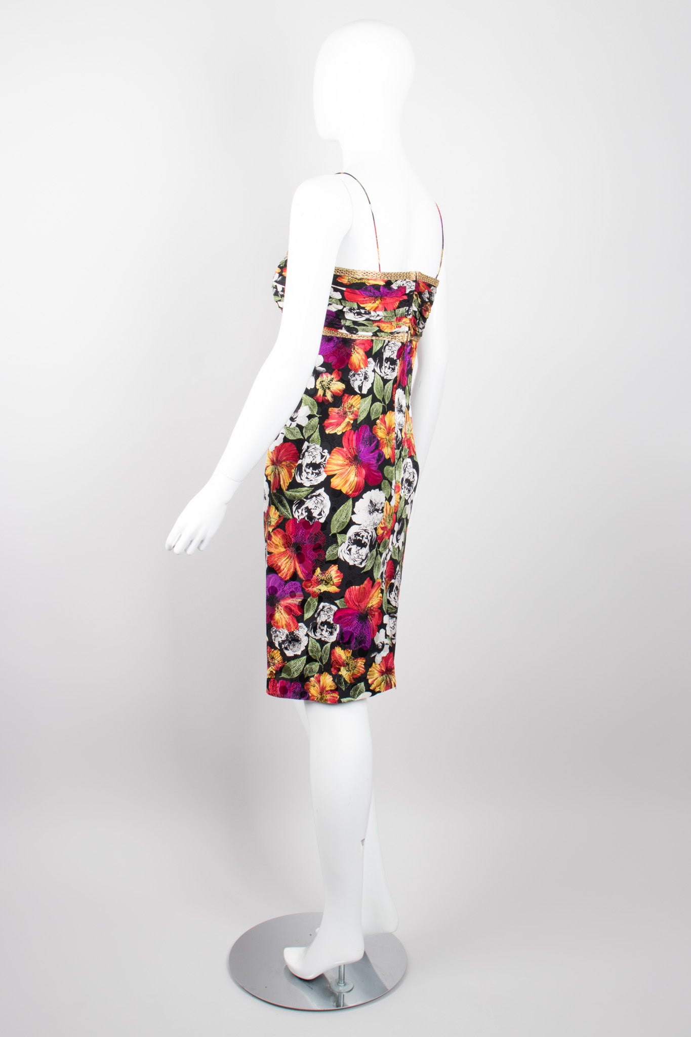 Teri Jon by Rickie Freeman Floral Sweetheart Spaghetti Strap Dress