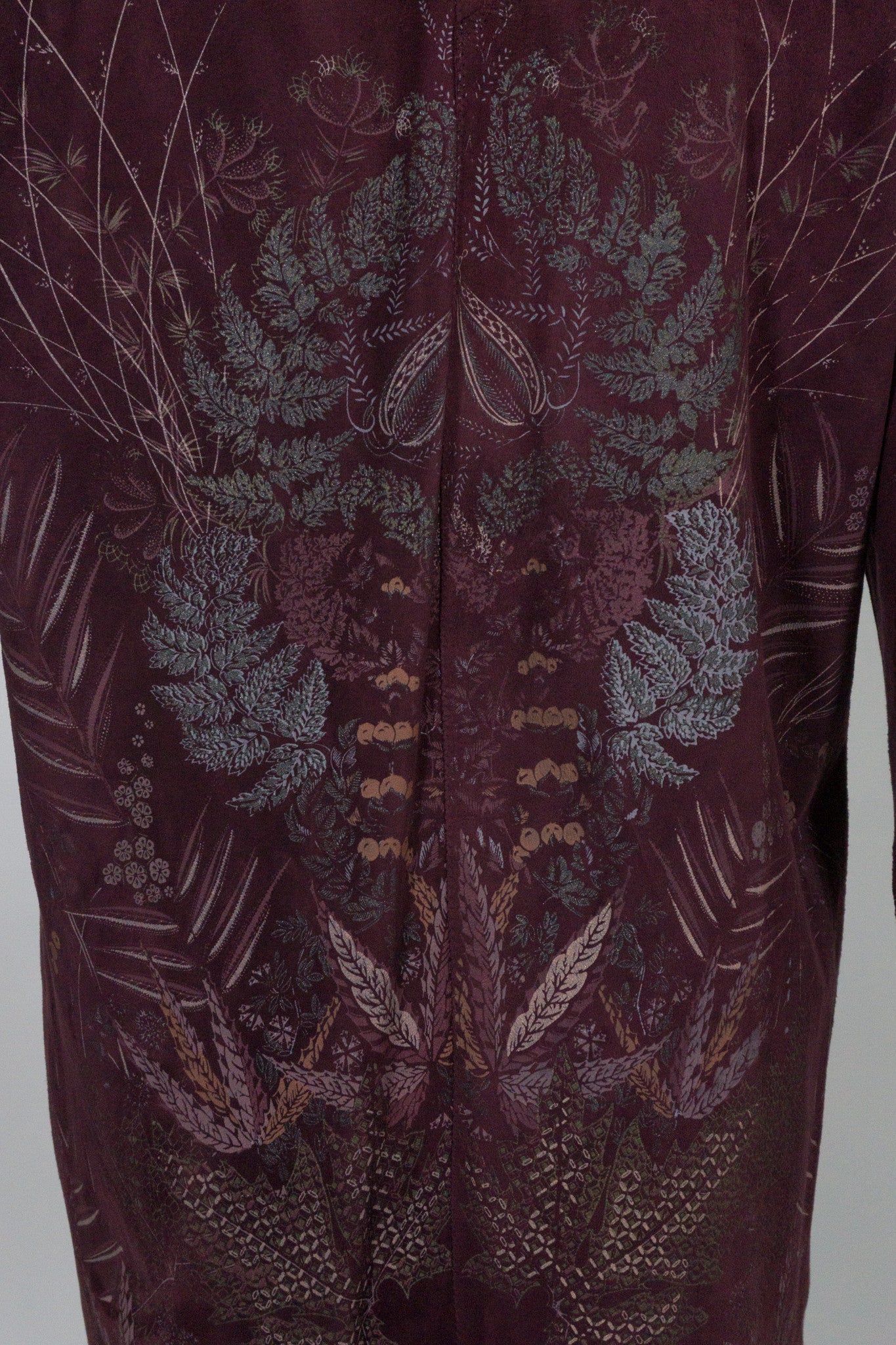 Roberto Cavalli Vintage Flora Stamped Suede Boyfriend Jacket