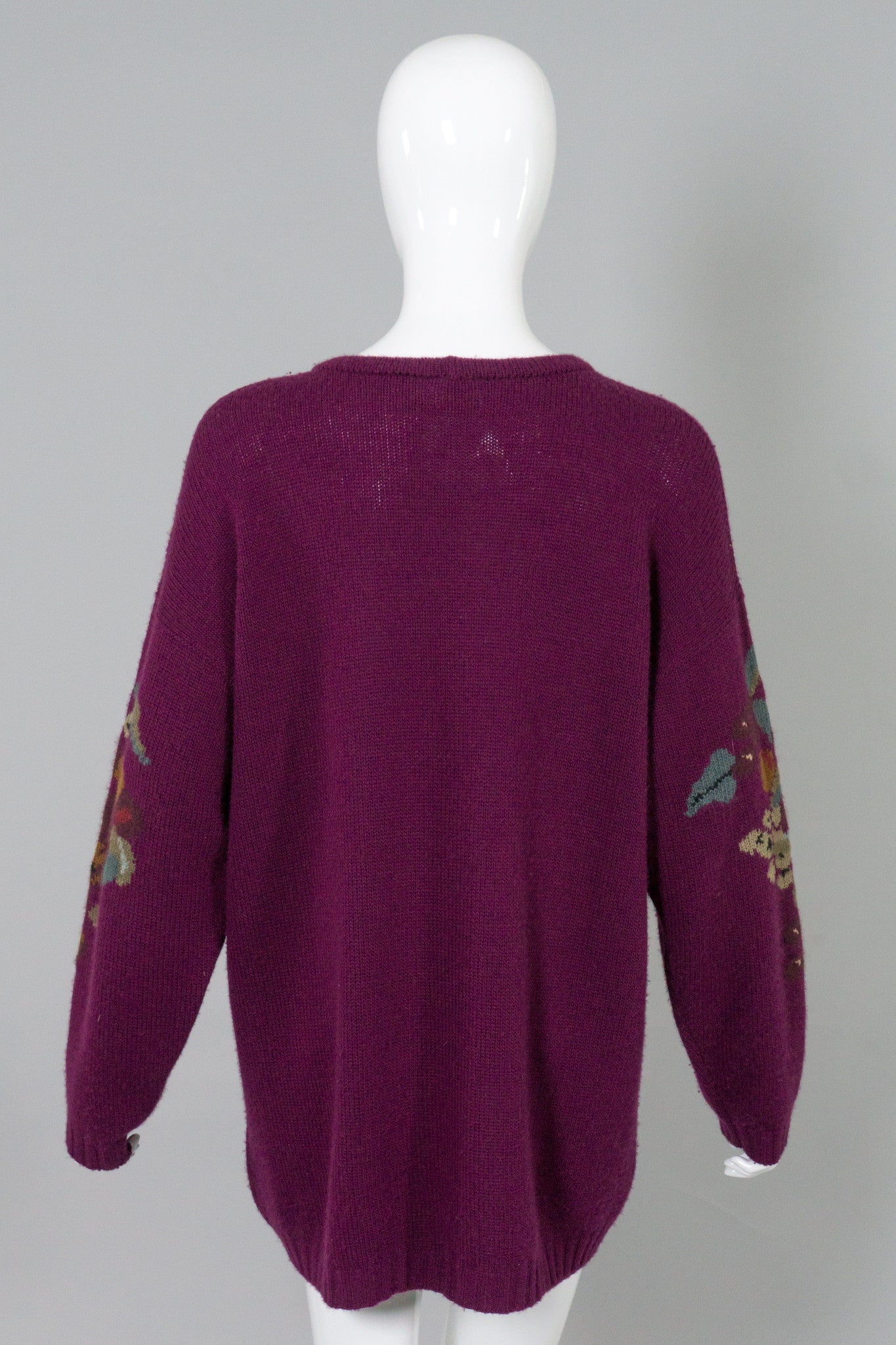 Krizia Maglia Cashmere Blend Jungle Boyfriend Sweater