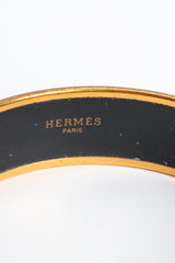 Vintage Hermés Animal Alphabet Wide Enamel Bracelet signed @ Recess LA