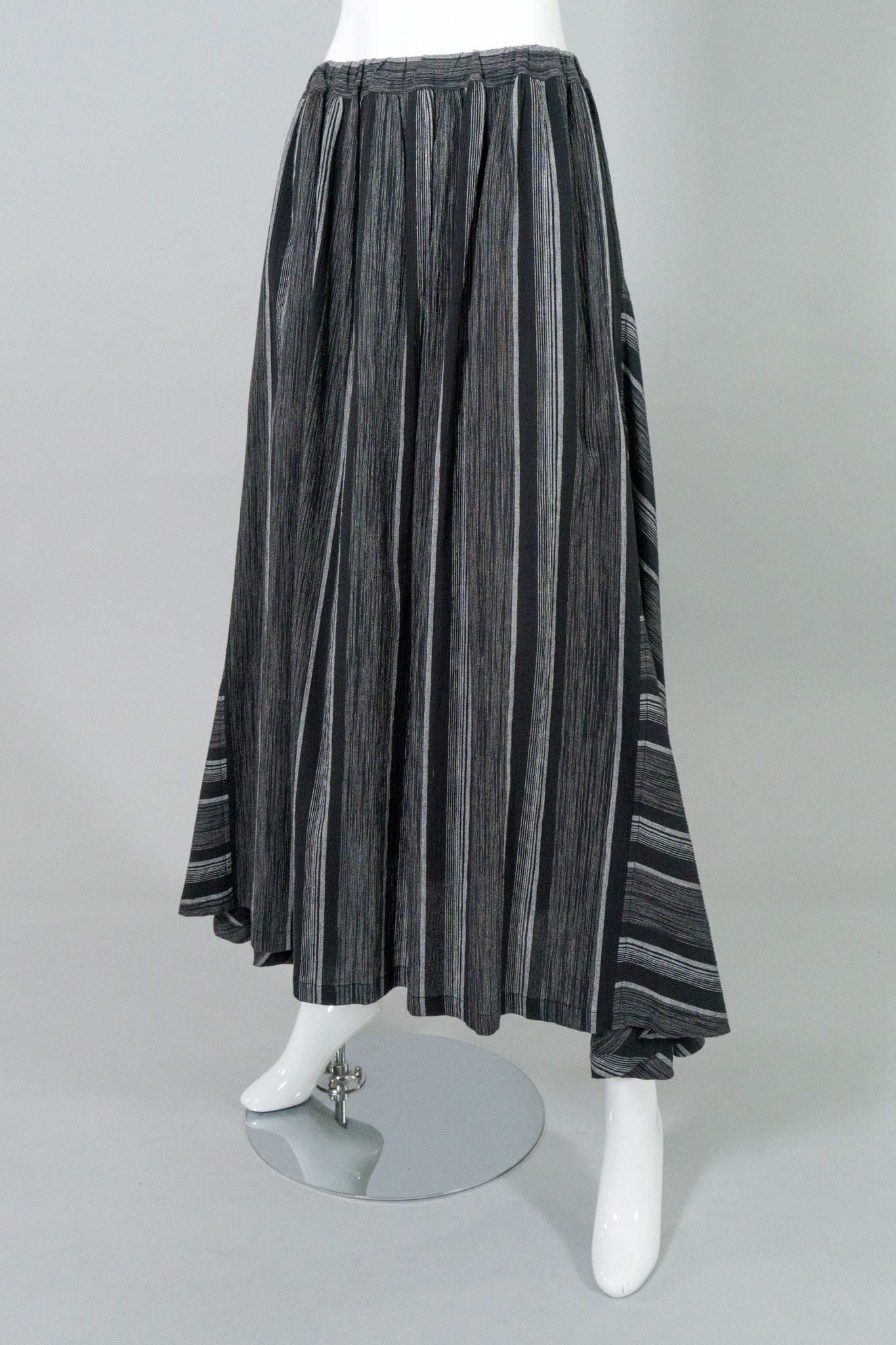 Issey Miyake Plantation Shijira-Ori Striped Skirt