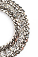 Vintage Rhinestone Link Collar Necklace close @ Recess Los Angeles