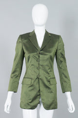 Jean Paul Gaultier Classique Silk Pinstripe Jacket