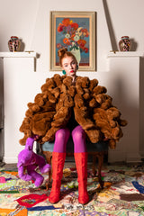 Vintage 1988 Jean Charles De Castelbajac Arche de Noé Teddy Bear Coat on Emily O'Dette @ Recess LA