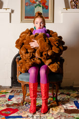 Vintage 1988 Jean Charles De Castelbajac Arche de Noé Teddy Bear Coat on Emily O'Dette @ Recess LA