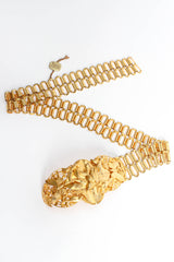 Vintage Abbé Créations Golden Nature Metal Link Belt Flat Lay at Recess LA