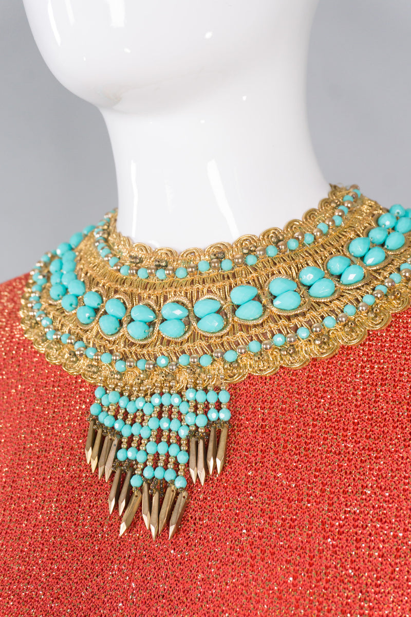 Adele Simpson Vintage Statement Necklace Dress