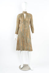 Vintage Adele Simpson Dots & Mineral Print Dress mannequin front @ Recess LA