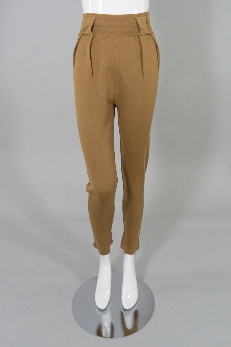 Azzedine Alaïa Knit Wool Stirrup Pant