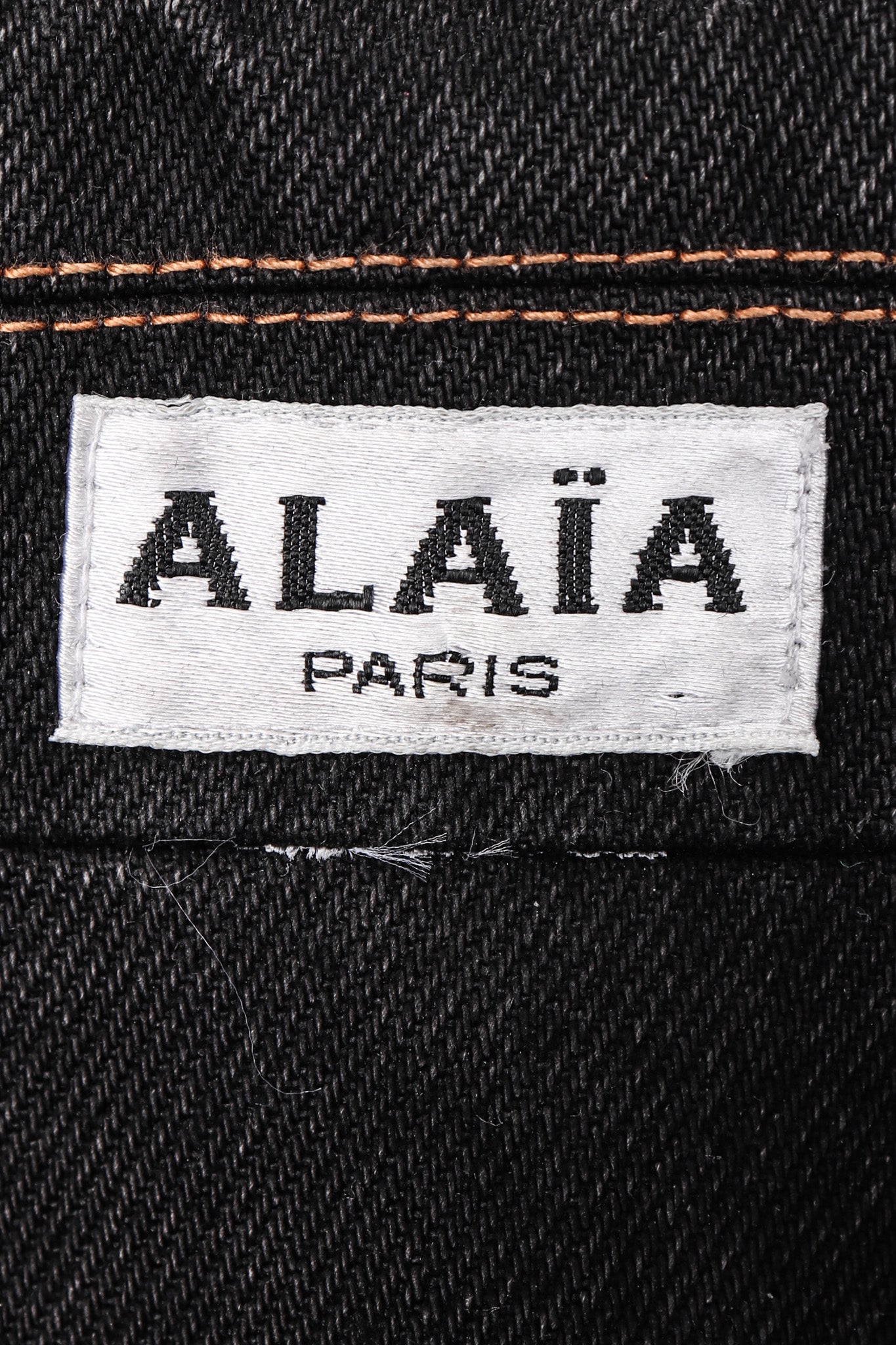 Recess Los Angeles Vintage Alaia Denim Baseball Laced Moto Jacket