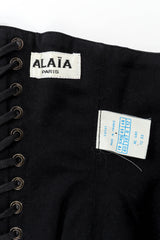 Alaïa Hook Up Corset Waist Belt tag/size @ Recess Los Angeles