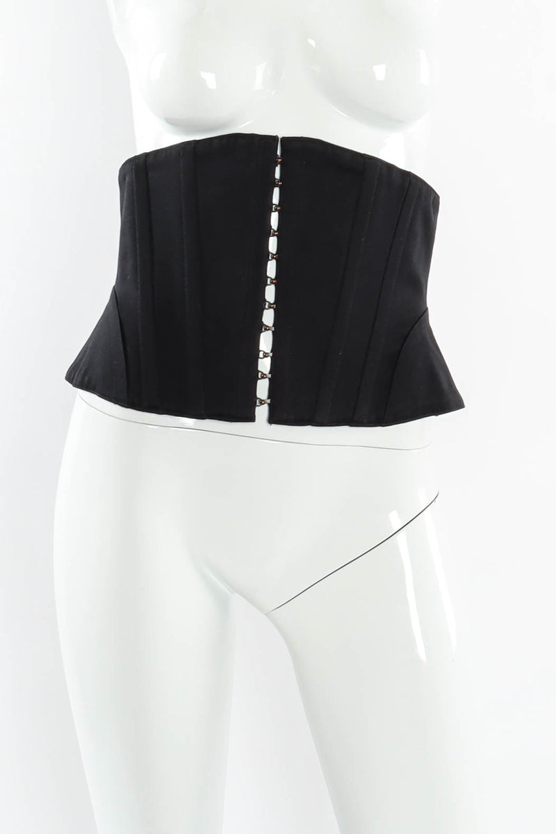 Alaïa Hook Up Corset Waist Belt mannequin front @ Recess Los Angeles