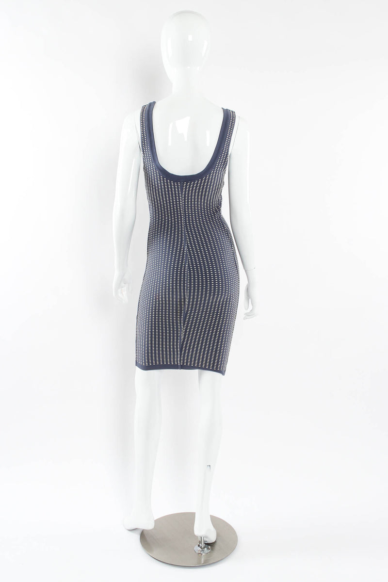 Vintage Alaïa Ribbed Waffle Bodycon Dress II mannequin back @ Recess Los Angeles