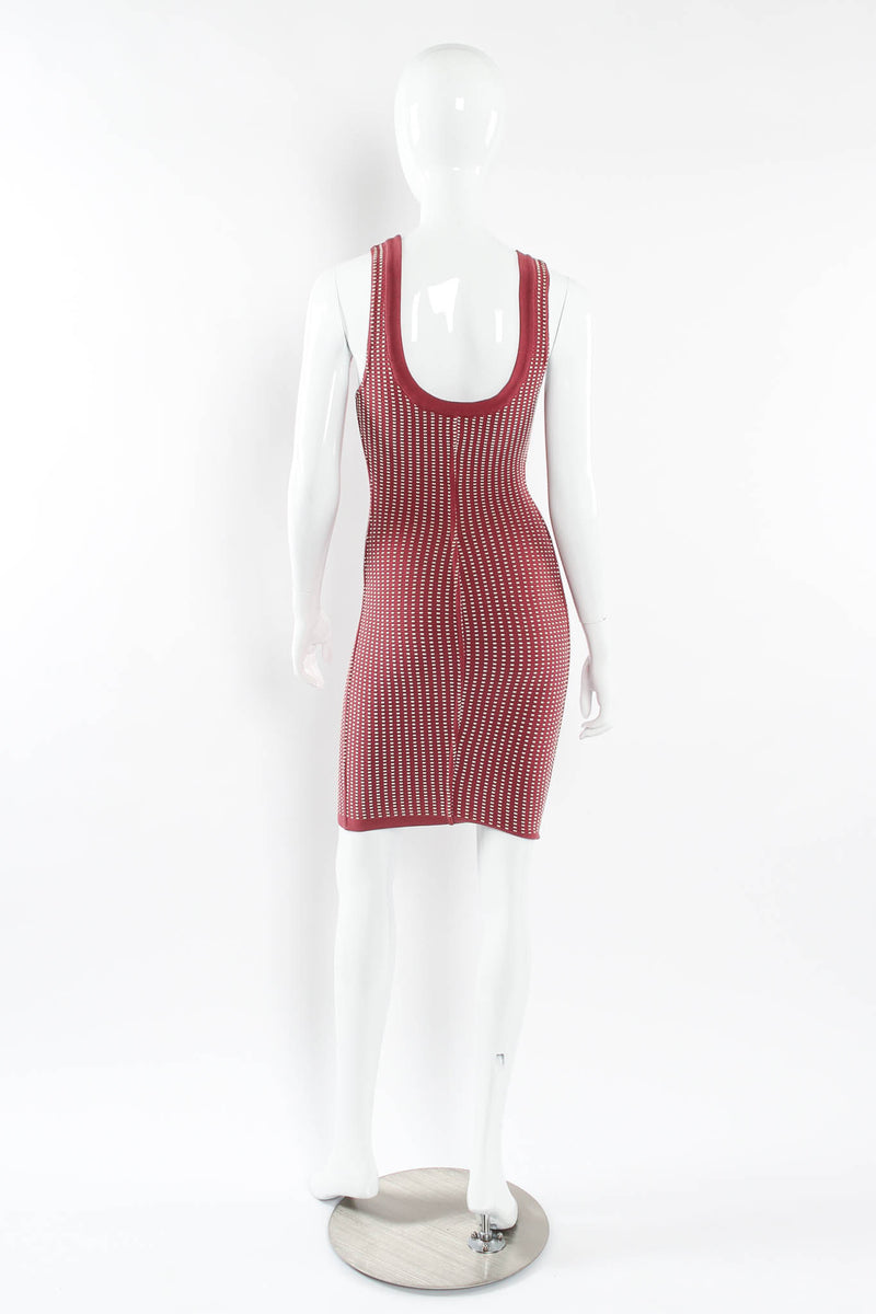 Vintage Alaïa Ribbed Waffle Bodycon Dress I mannequin back @ Recess Los Angeles