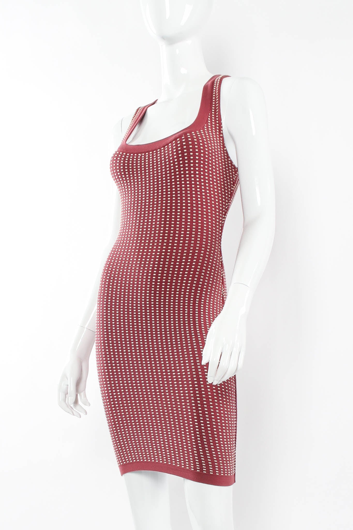 Vintage Alaïa Ribbed Waffle Bodycon Dress I mannequin close angle @ Recess Los Angeles