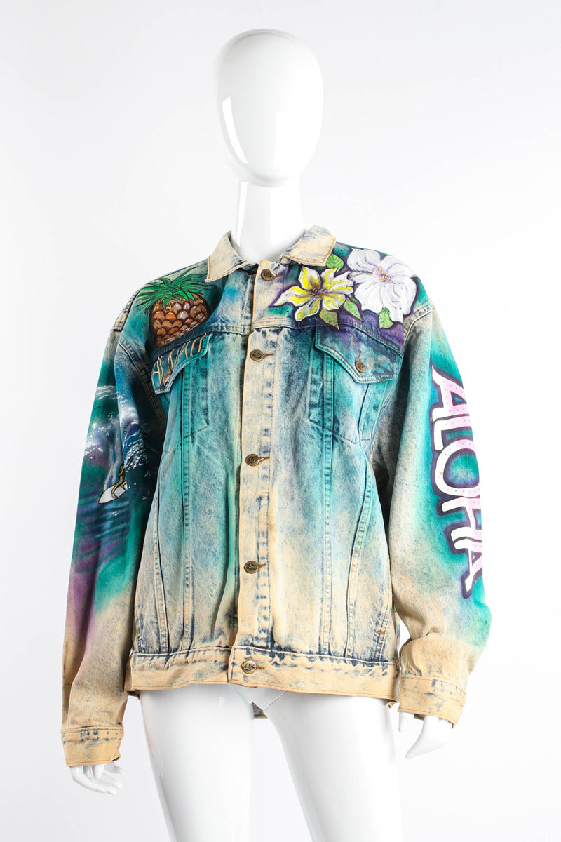 Vintage Tony Alamo Hawaii Waikiki Beach Jacket on mannequin at Recess Los Angeles (front)