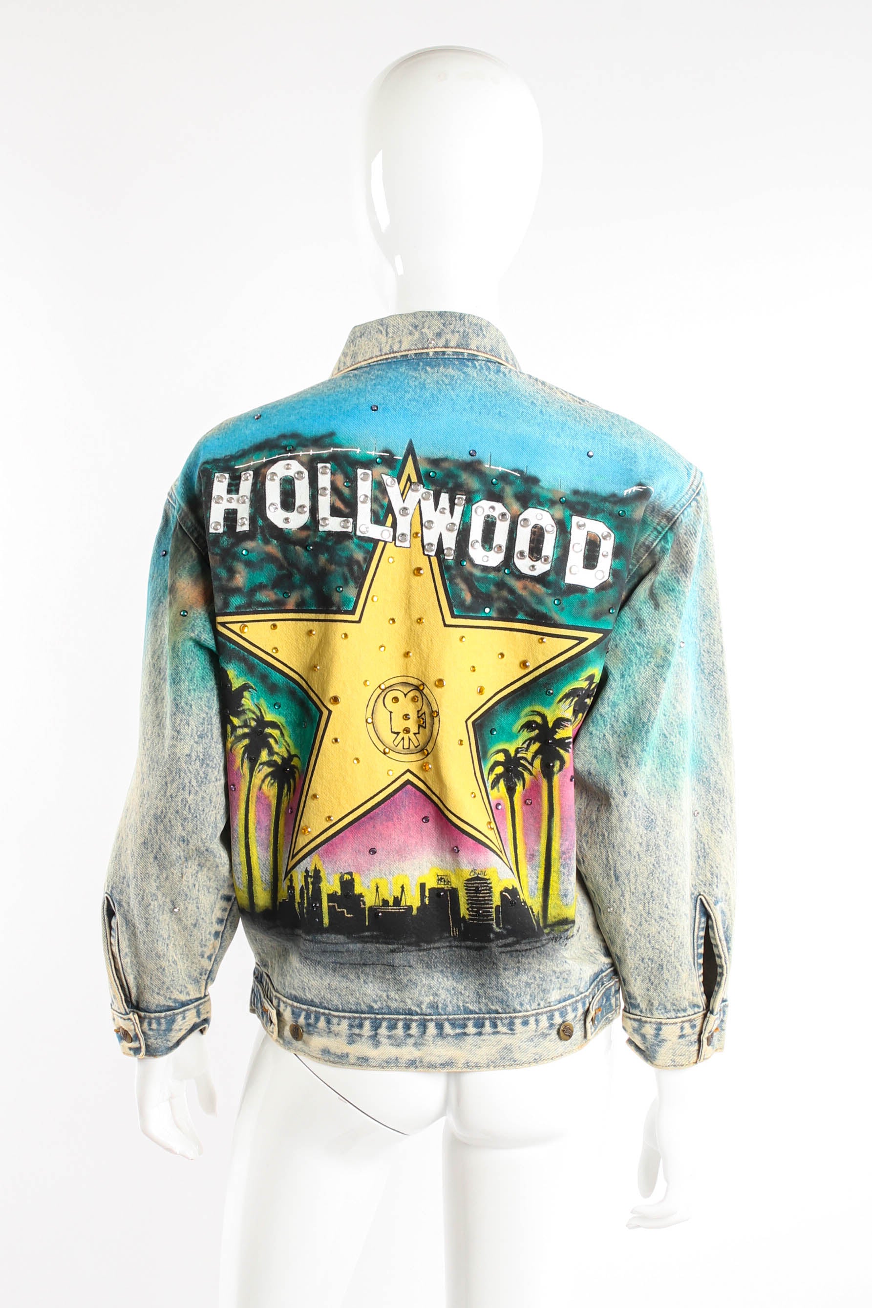 Vintage Tony Alamo Hollywood Star Jacket on mannequin at Recess Los Angeles (back crop)