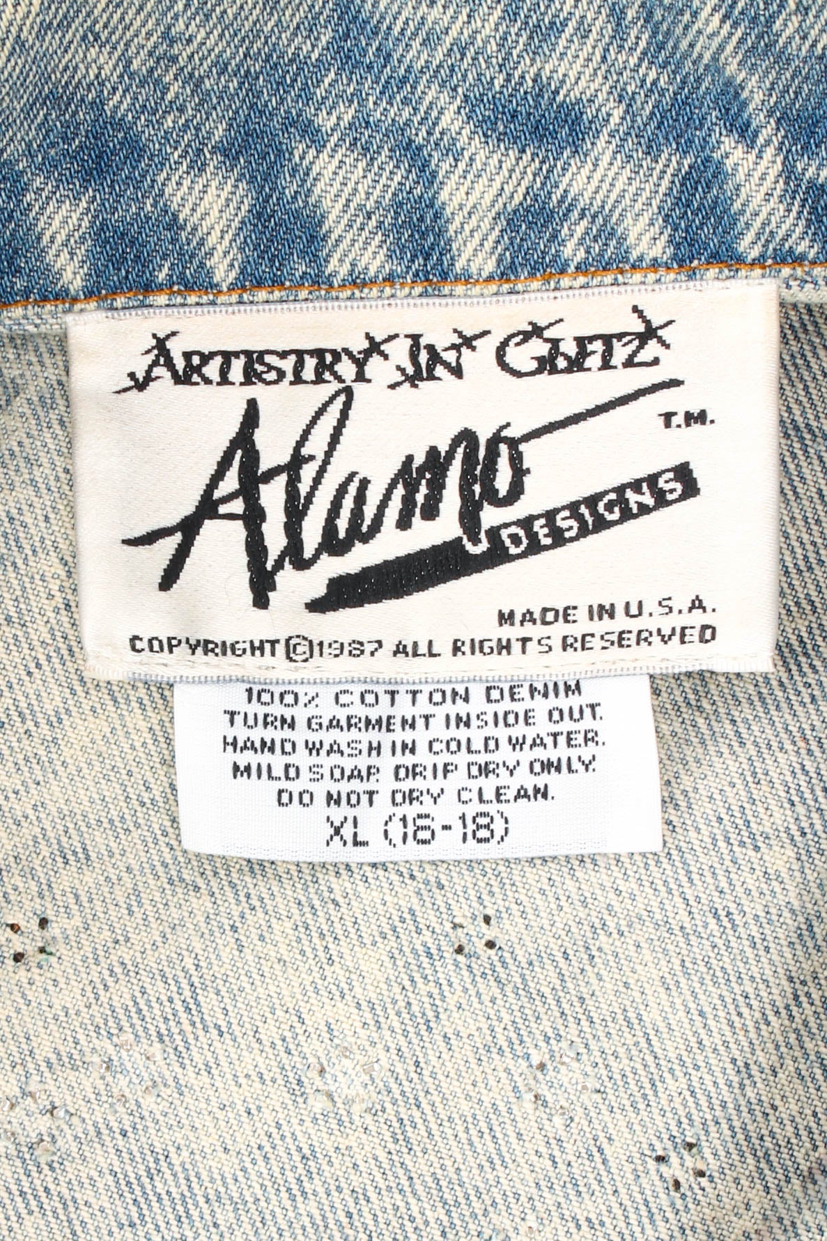 Vintage Tony Alamo Hollywood Star Jacket at Recess Los Angeles (label)