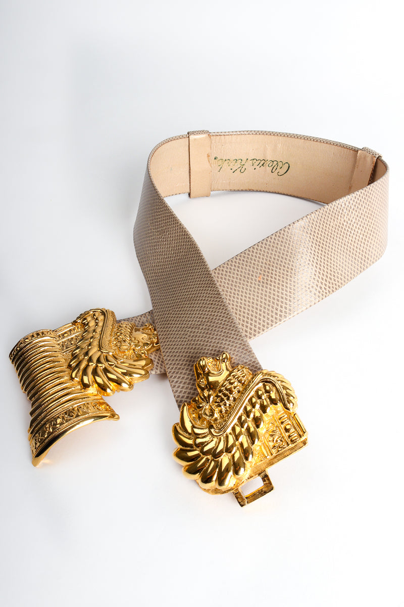 Vintage Alexis Kirk Lion King Lizard Buckle Belt at Recess Los Angeles