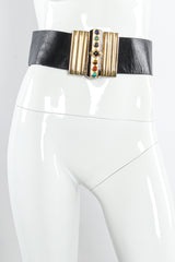 Wide slide belt by Alexis Kirk mannequin front @recessla