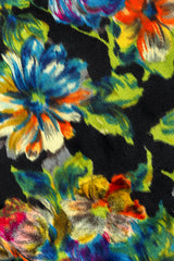 Vintage Alfred Bosand Daisy Print Beaded Gown print detail @ Recess Los Angeles