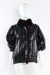 Snake Leather Fur Jacket