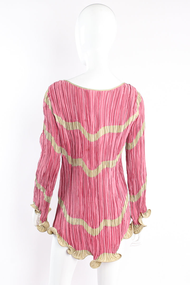 Vintage Ana Colón Wavy Pleated Tunic Set on mannequin back at Recess Los Angeles