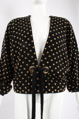 Vintage Anne Klein Studded Dolman Tie Jacket front crop at Recess Los Angeles