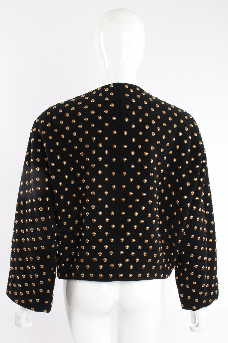 Vintage Anne Klein Studded Dolman Tie Jacket on Mannequin back at Recess Los Angeles