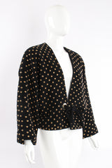 Vintage Anne Klein Studded Dolman Tie Jacket on Mannequin angle at Recess Los Angeles