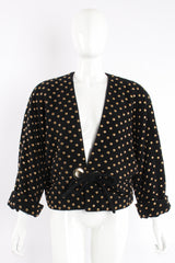 Vintage Anne Klein Studded Dolman Tie Jacket on Mannequin front at Recess Los Angeles